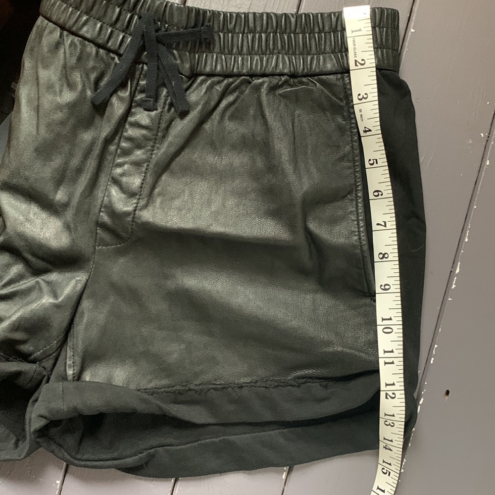 Helmut Lang Leather Panel Shorts - Picture 6 of 8